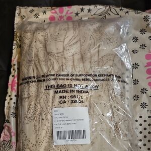 Free People Cream Patterned Skirt